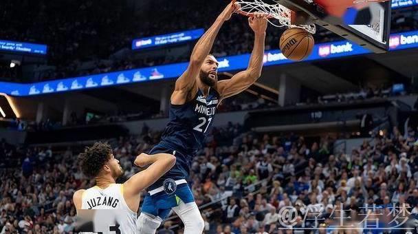 戈贝尔称霸内线 森林狼击败湖人